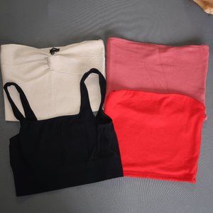 Dynamite, Aritzia (Wilfred), and H&M crop/ tube top bundle!